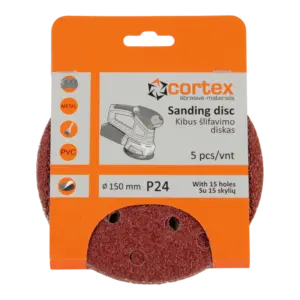 Sanding disc CORTEX Standard, 150 mm, 15 holes